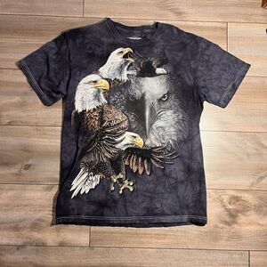 ‎The Mountain Eagle Grey Graphic Tshirt Men Medium Bin D-7
